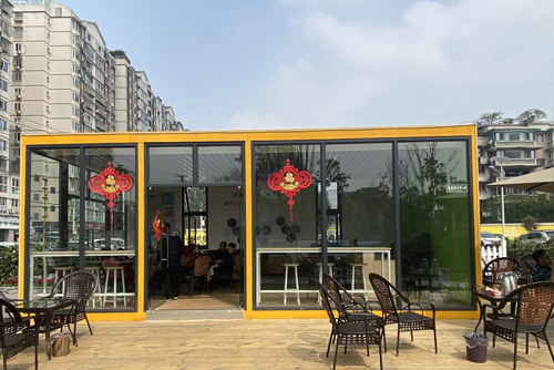 創意集裝(zhuāng)箱案例--雙流區(qū)廣都社區(qū)咖啡廳